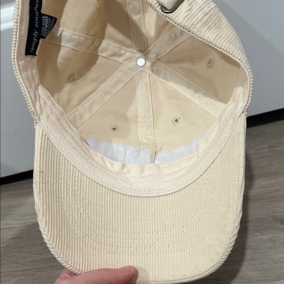 Simply Southern Corduroy Dog Mom Cap - Tan and Gold - Picture 5 of 6
